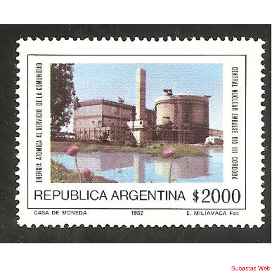ARGENTINA 1982(MT1357) OBRAS DE INFRAESTRUCTURA  MINT