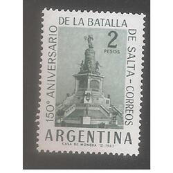 ARGENTINA  1963(MT665)  150 AÑOS DE LA BATALLA DE SALTA MINT