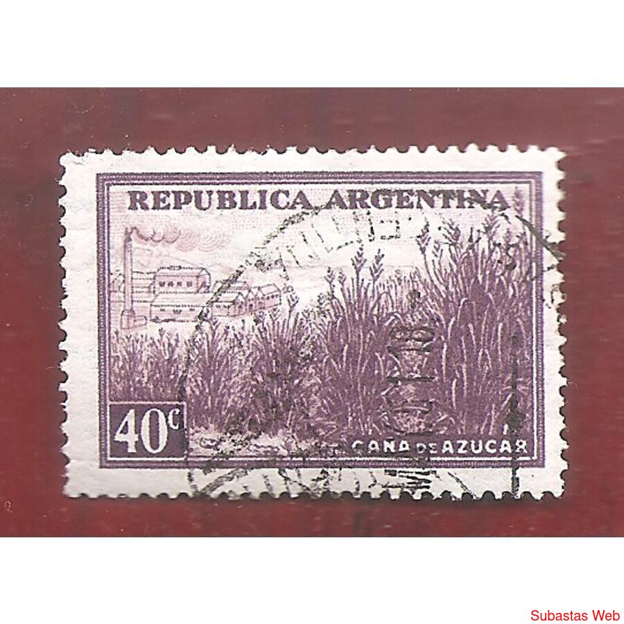 ARGENTINA 1935(378X)  PROC Y RIQ.: CAÑA DE AZUCAR:  TIZADO