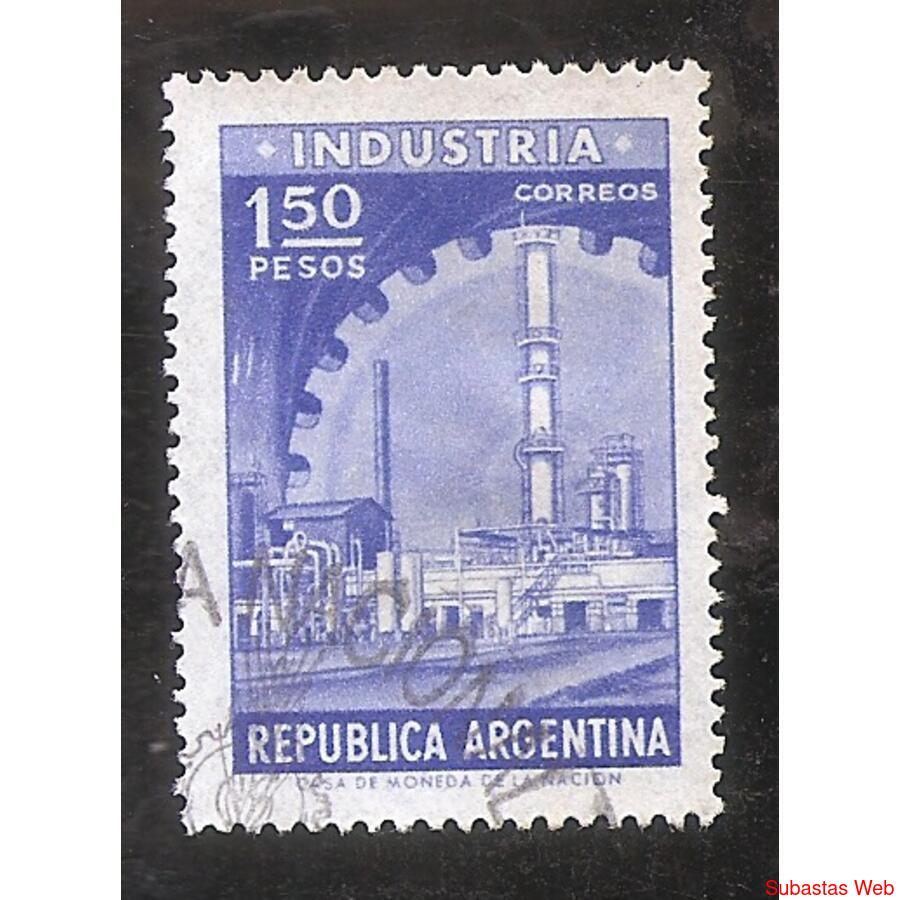 ARGENTINA 1954(547B) PROC Y RIQUEZAS:  INDUSTRIA  USADA