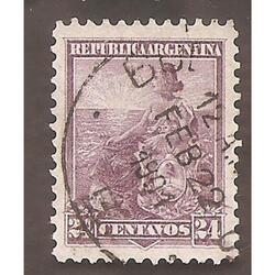 ARGENTINA 1899(123) LIBERTAD SENTADA,  11,5x11,5  USADA
