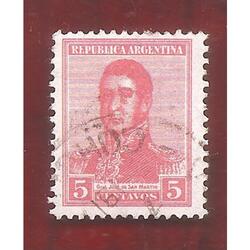 ARGENTINA 1917(217) SAN MARTIN FILI HV  13,5x12,5  USADA