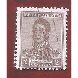 ARGENTINA 1922(268) SAN MARTIN FILI RA, USADA, 13,5x12,5