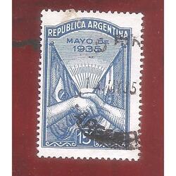 ARGENTINA 1935(362) VISITA PRESIDENTE BRASIL  USADA