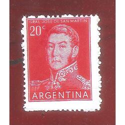 ARGENTINA 1954(546) PROC Y RIQ.: SAN MARTIN  TIPOGRAFIA  MIN