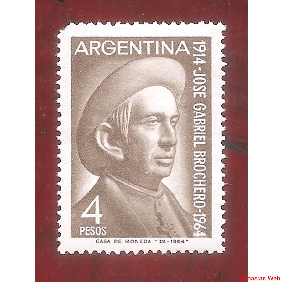 ARGENTINA 1964(686-GZa) CURA BROCHERO VARIEDAD ZEFILOZA a  M