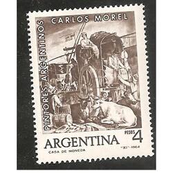 ARGENTINA 1964(698) CUADRO DE CARLOS MOREL  MINT