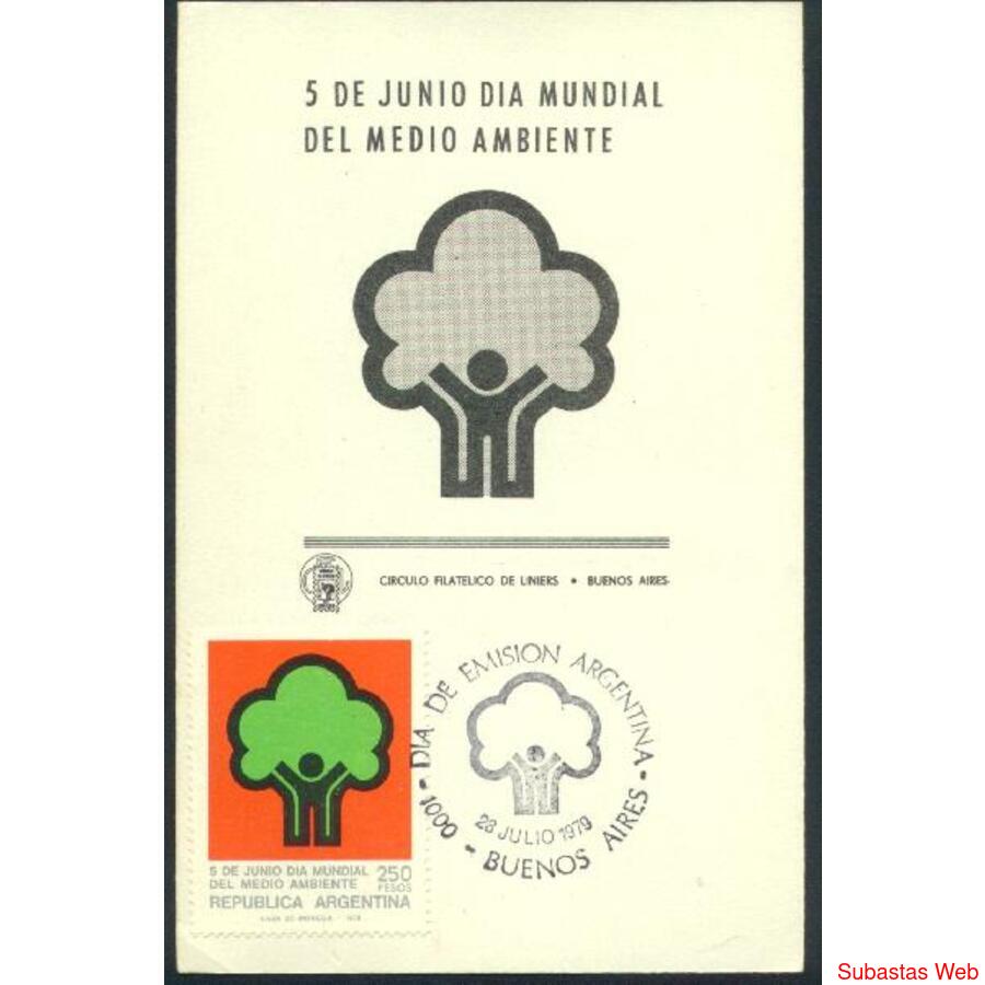 ARGENTINA 1979/1180) TARJETA PDE: DIA DEL MEDIO AMBIENTE