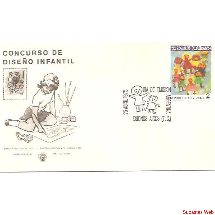 ARGENTINA 1975(1004) SOBRE PDE: YA ESTAMOS VACUNADOS