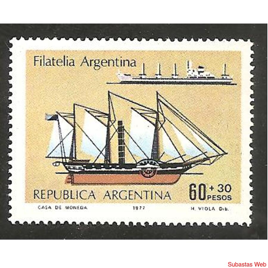 ARGENTINA  1977(1093) FILATELIA ARGENTINA 1976  MINT
