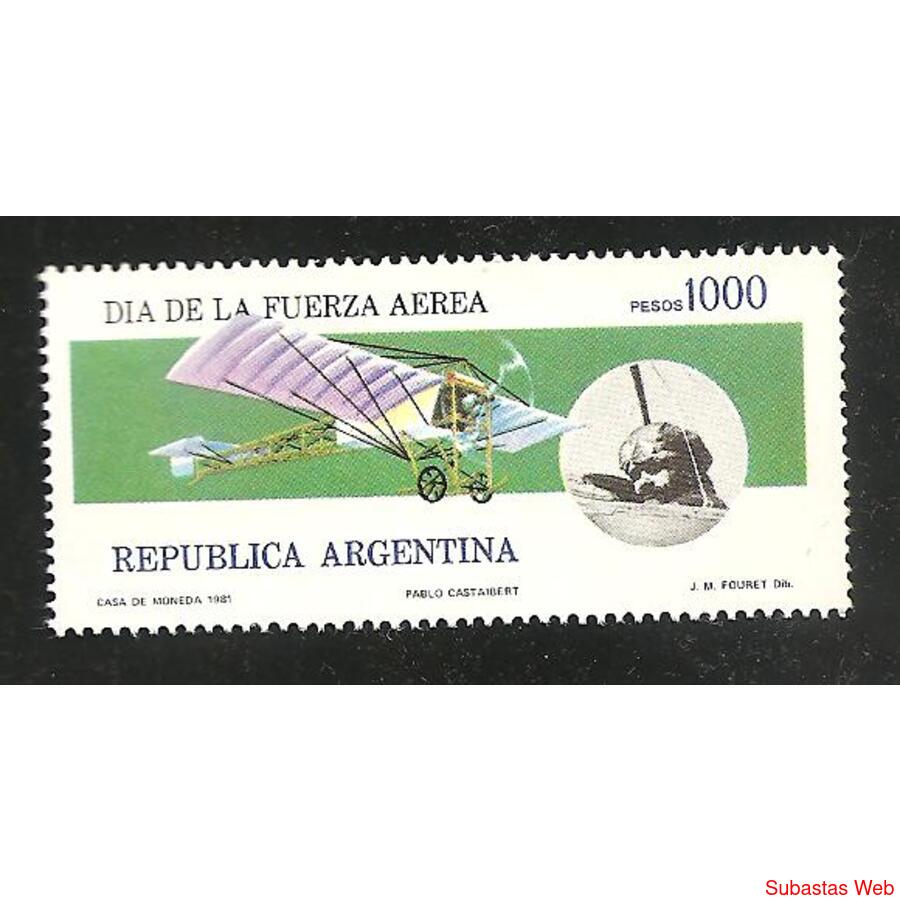 ARGENTINA 1981(1305) DIA DE LA FUERZA AEREA  MINT
