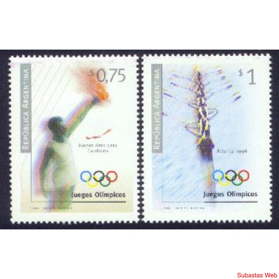 ARGENTINA 1996(2070-71) JUEGOS OLIMPICOS DE ATLANTA MINT