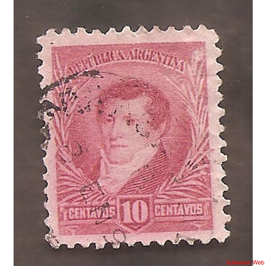 ARGENTINA 1892(99) 3 PROCEES:  SOL CHICO  ºº,5x11,5  USADA