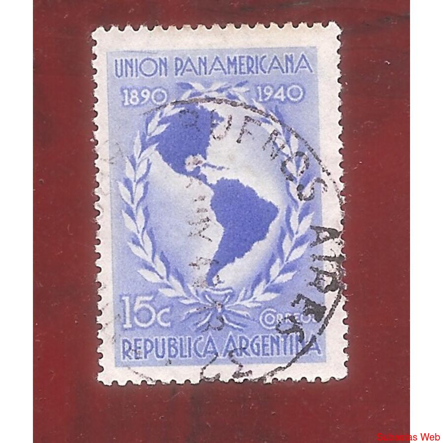 ARGENTINA 1940(412) 50ANIV. UNION PANAMERICANA  USADA