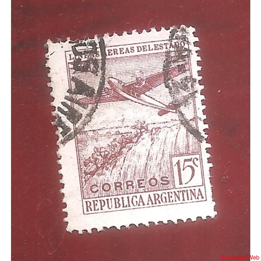 ARGENTINA  1946(467I)  L.A.D.E.   CON FILIGRANA  USADA