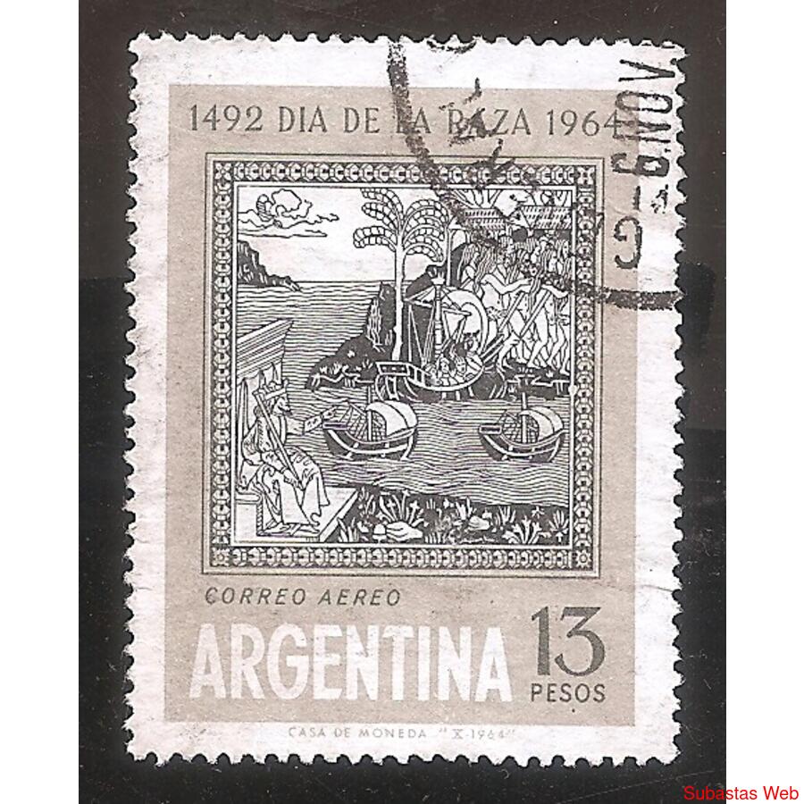 ARGENTINA 1964(A101)  DIA DE LA RAZA,  USADA