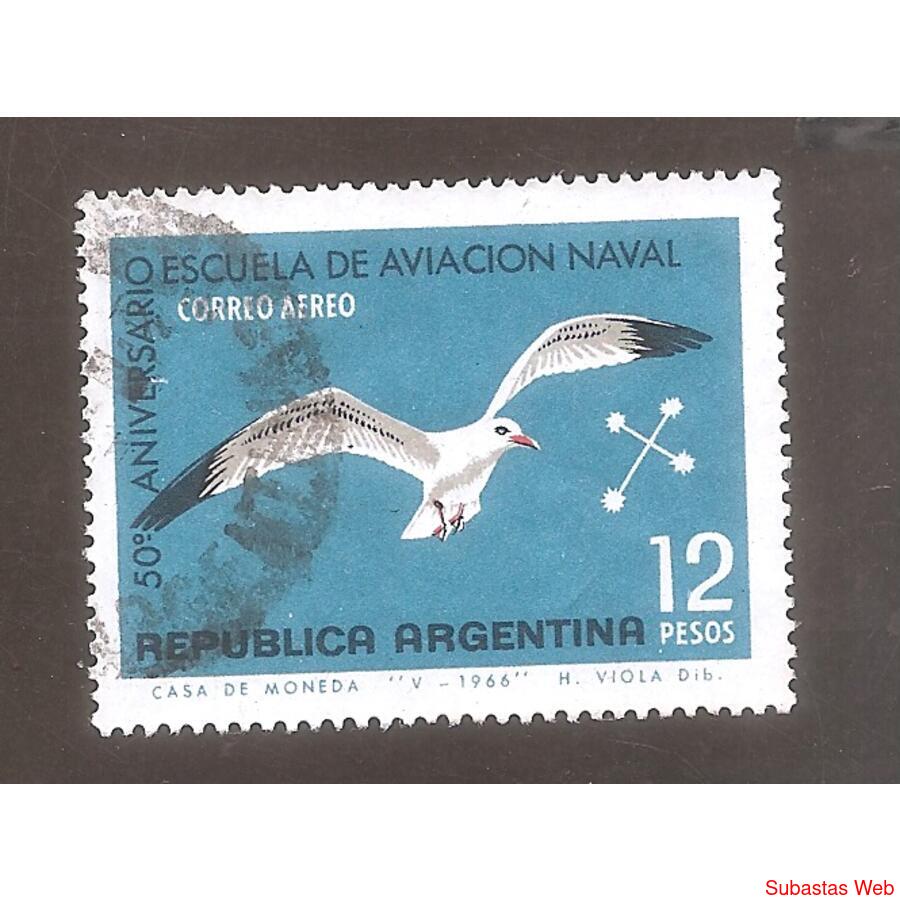 ARGENTINA 1966(A114) ESCUELA DE AVIACION NVAL, USADA
