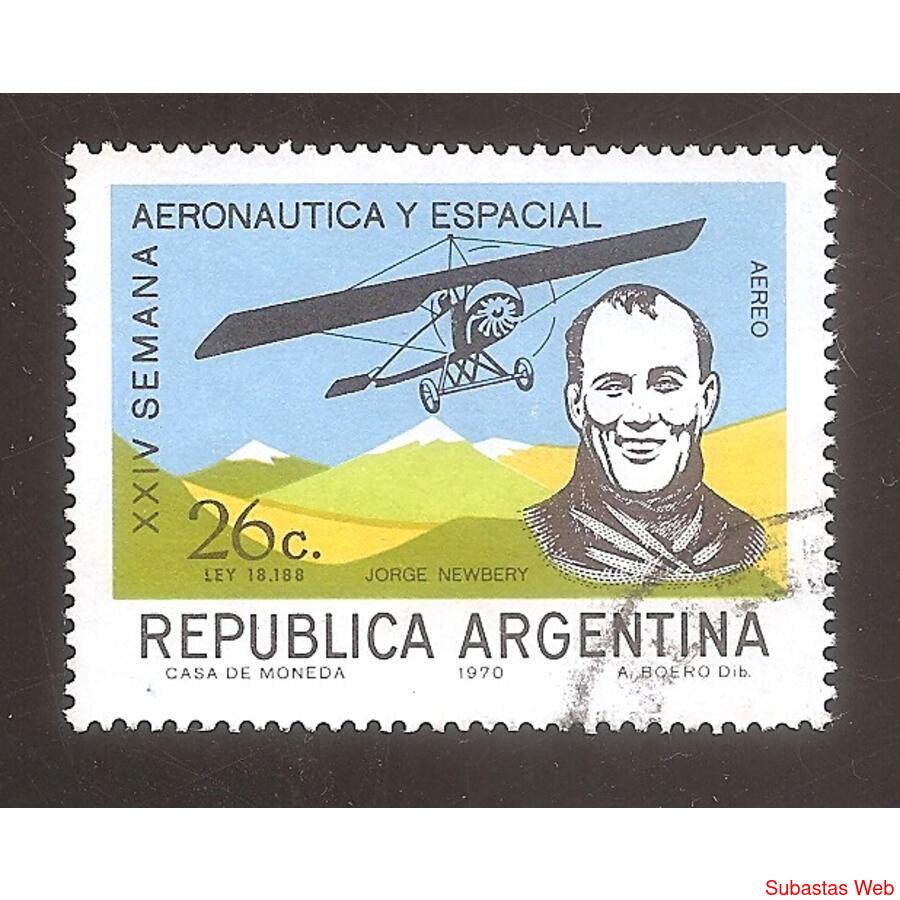 ARGENTINA  1970(A136) SEMANA E LA AERONAUTICA, USADA