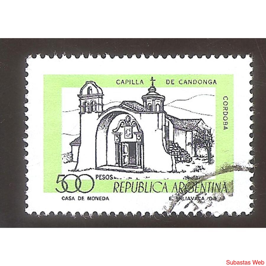 ARGENTINA 1978(1136b) CORREO ORDINARIO: CAPILLA CANDONGA USA