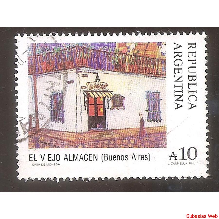 ARGENTINA 1988(1703) CORREO ORDINARIO: VIEJO ALMACEN MODIF.