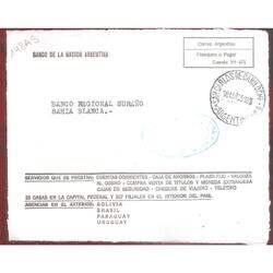 ARGENTINA  1963  SOBRE CIRCULADO  NUMERO 148AS