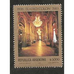 ARGENTINA 1983(1397) 75 ANIVERSARIO TEATRO COLON  MINT