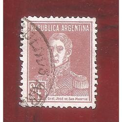 ARGENTINA 1923((305) SAN MARTIN SIN PUNTO 13,5x12,5  USADA