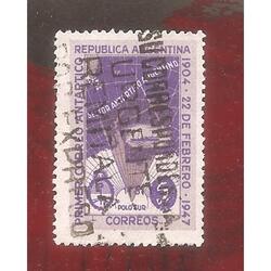 ARGENTINA 1947(485) 1ER. CORREO ANTARTICO  USADA