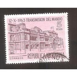 ARGENTINA 1963(675) TRNASMISION DEL MANDO  PRESIDENCIAL USAD