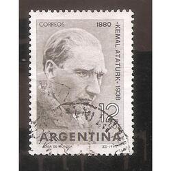 ARGENTINA  1963(680)  HOMENAJE A KEMAL ATATURK  USADA