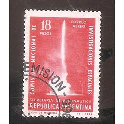 ARGENTINA 1965(A106) INVESTIGACIONES  DEL  ESPACIO,  USADA