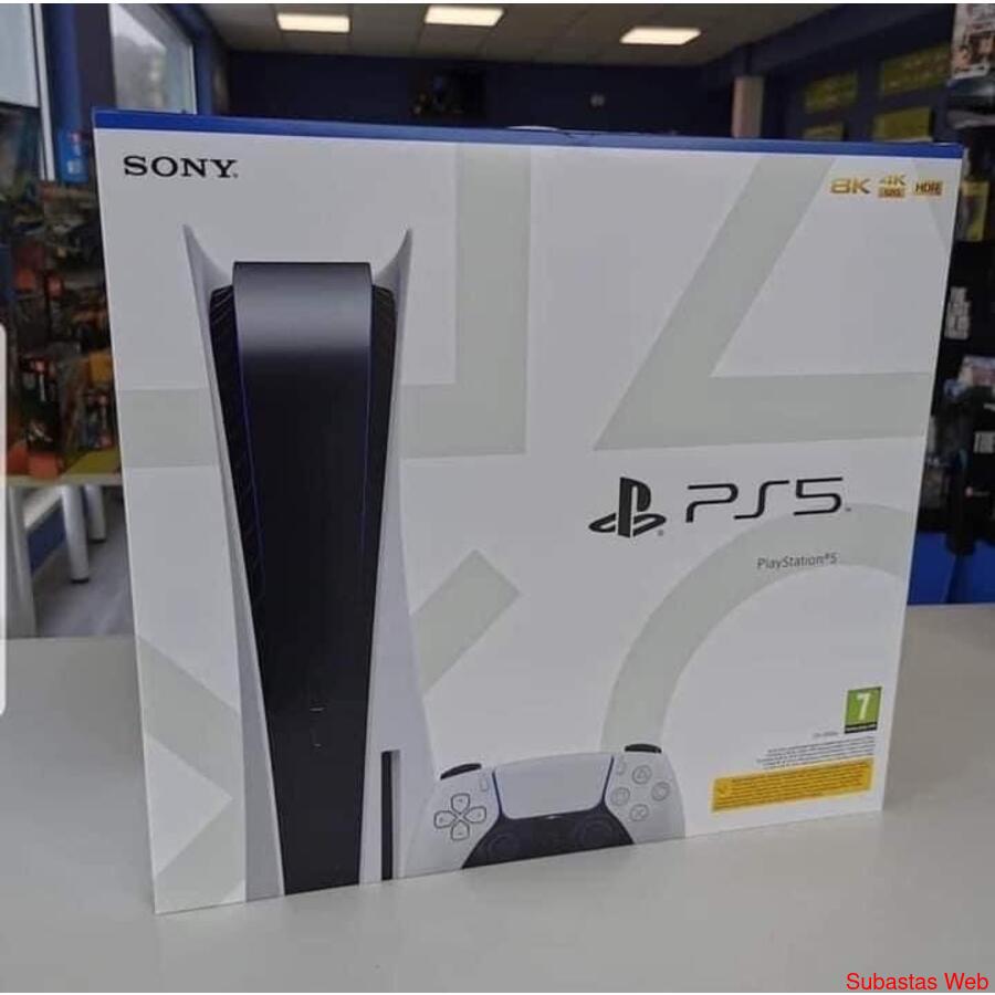 Nueva consola Sony PS5 Playstation 5 edición Blu-Ray Disc