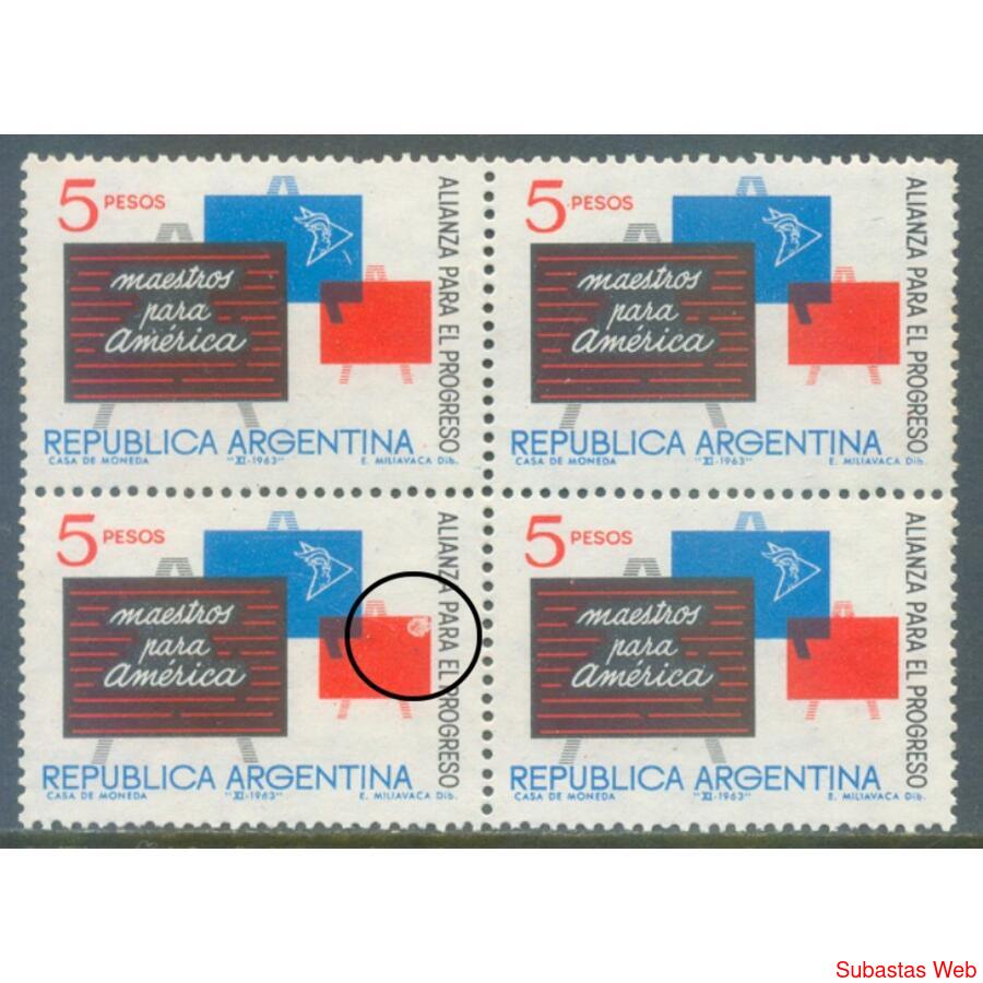 ARGENTINA GJ1267 CUADRO MINT VARIEDAD KNEITSCHEL y KLASS. RR