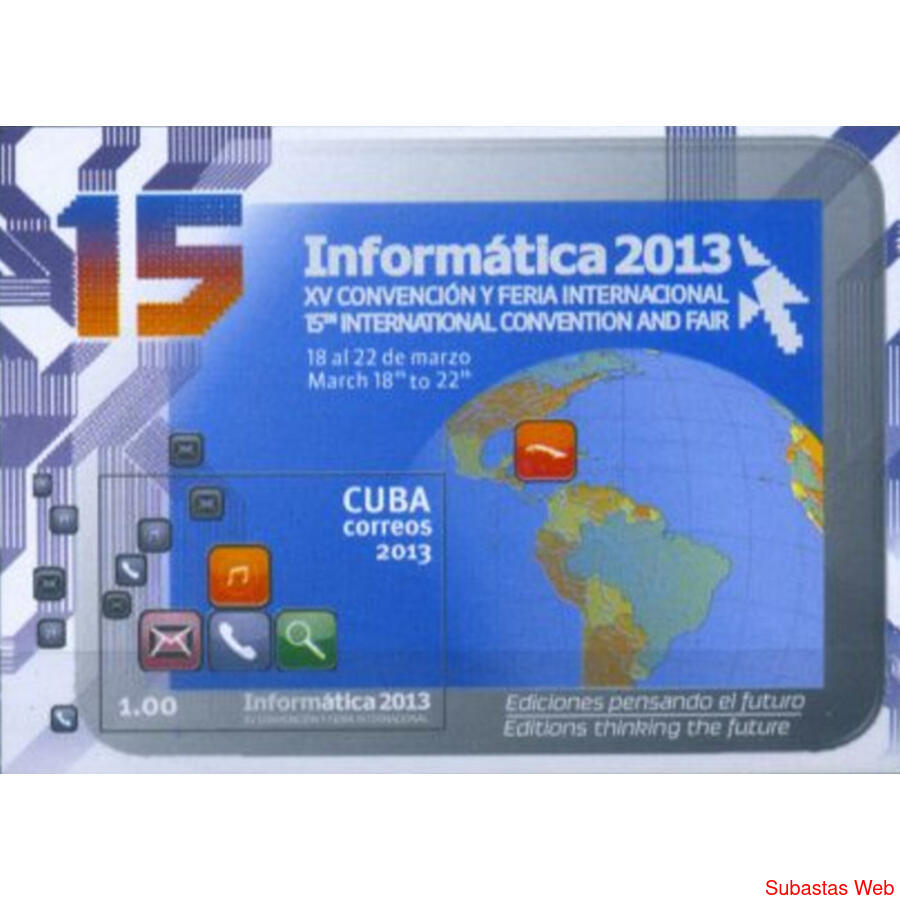 FERIA DE INFORMATICA - CUBA 2013 - BLOCK MINT
