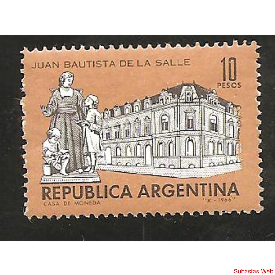 ARGENTINA 1966  MT777 JUAN BAUTISTA DE LA SALLE