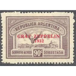 ARGENTINA GJ722. 5to VUELO DEL ZEPPELIN. EL VALOR ALTO U$40