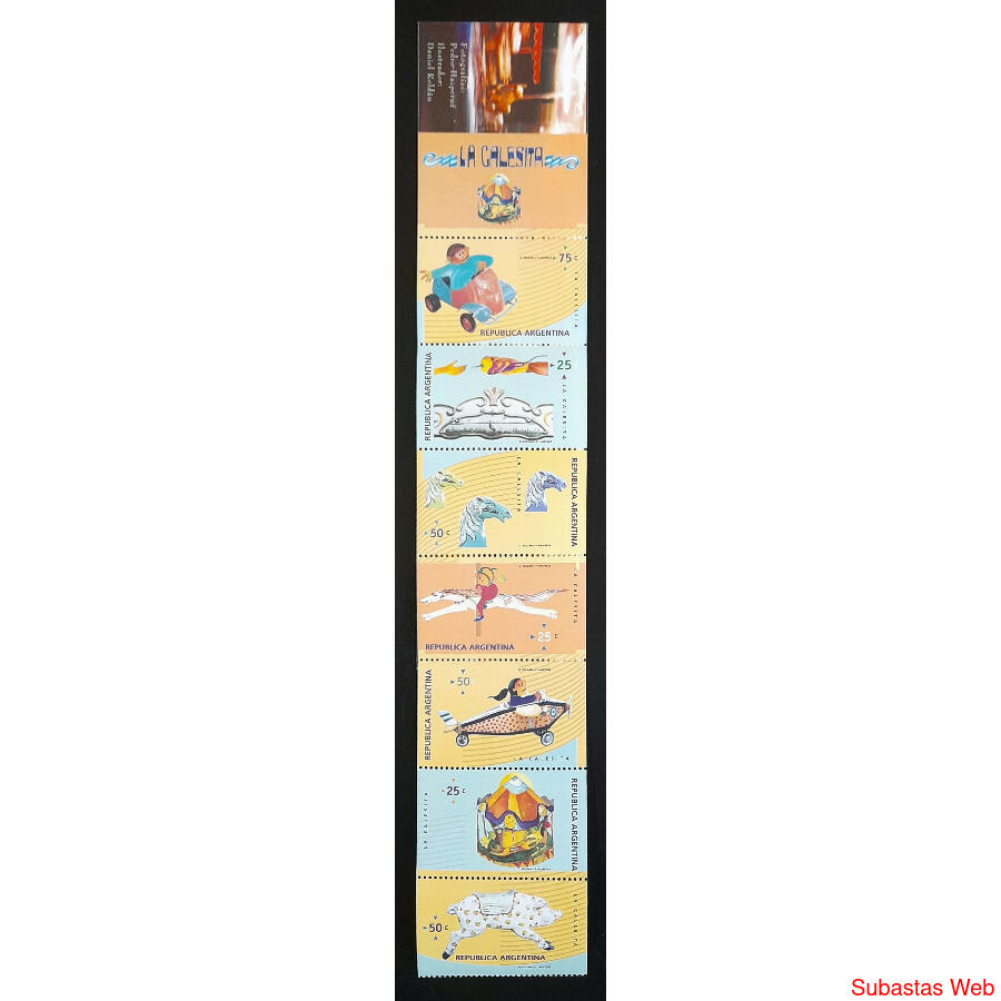 ARGENTINA GJ2790/96 CARNET MINT SERIE COMPLETA *LA CALESITA*