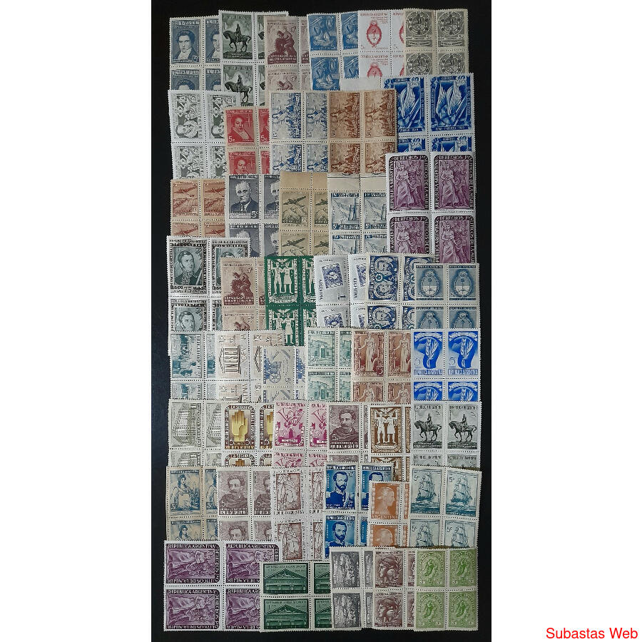 ARGENTINA. ESPLENDIDO CONJUNTO DE 45 CUADRITOS NUEVOS. MIRAR