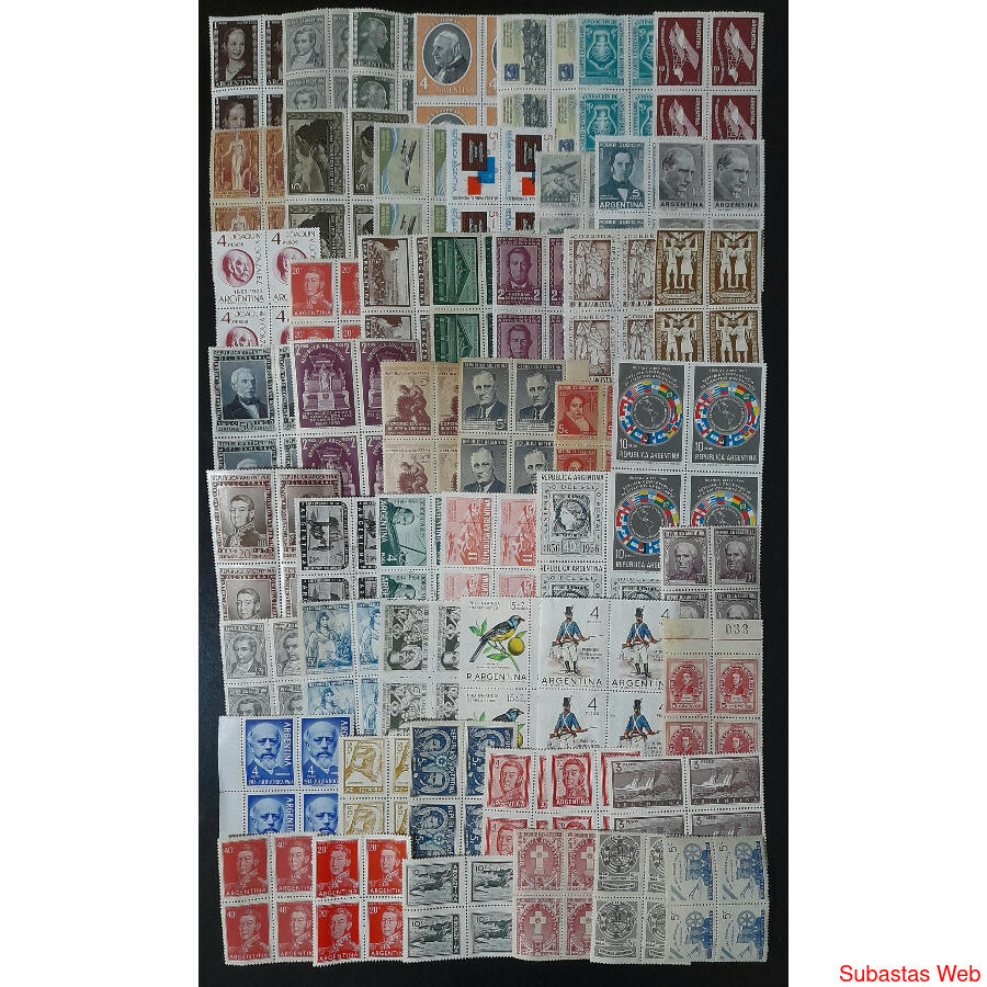 ARGENTINA. HERMOSO CONJUNTO DE 51 CUADRITOS NUEVOS. VER!!!