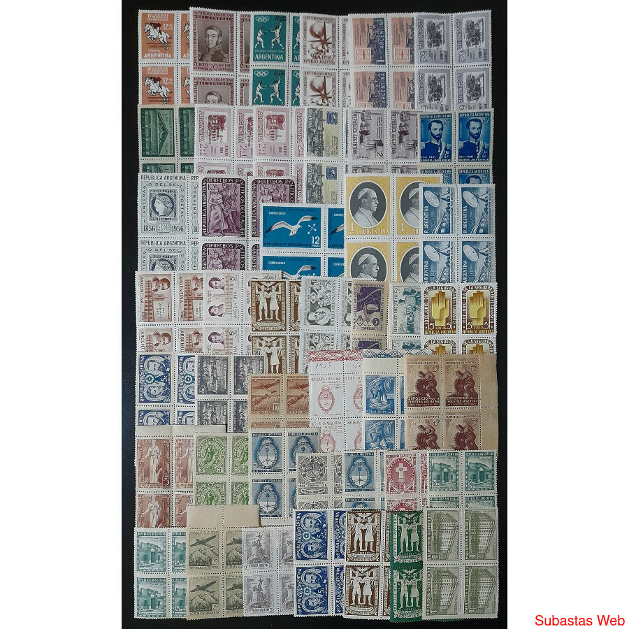 ARGENTINA. MAGNIFICO CONJUNTO DE 45 CUADRITOS NUEVOS. VER!!!