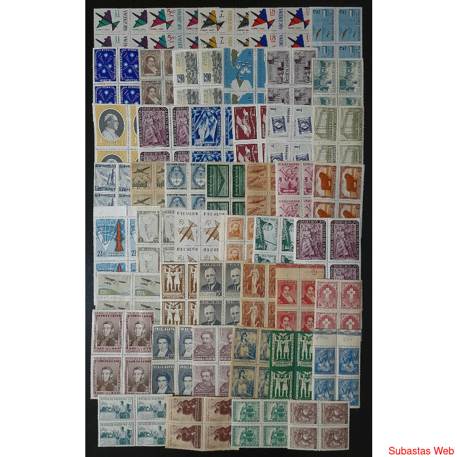 ARGENTINA. ESPLENDIDO CONJUNTO DE 47 CUADROS NUEVOS. MIRAR!!