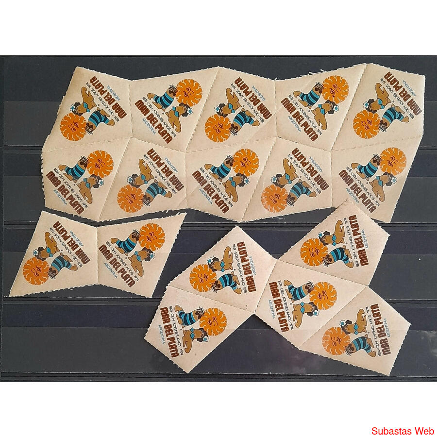 ARGENTINA. RARAS VIÑETAS NUEVAS CENTENARIO DE MAR DEL PLATA!