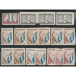 ARGENTINA. INTERESANTE LOTE DE **VIÑETAS PERONISTAS**. MIRAR