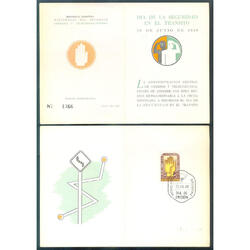 ARGENTINA GJ958 TARJETA REMEMORATIVA TRANSITO SEGURO!!!