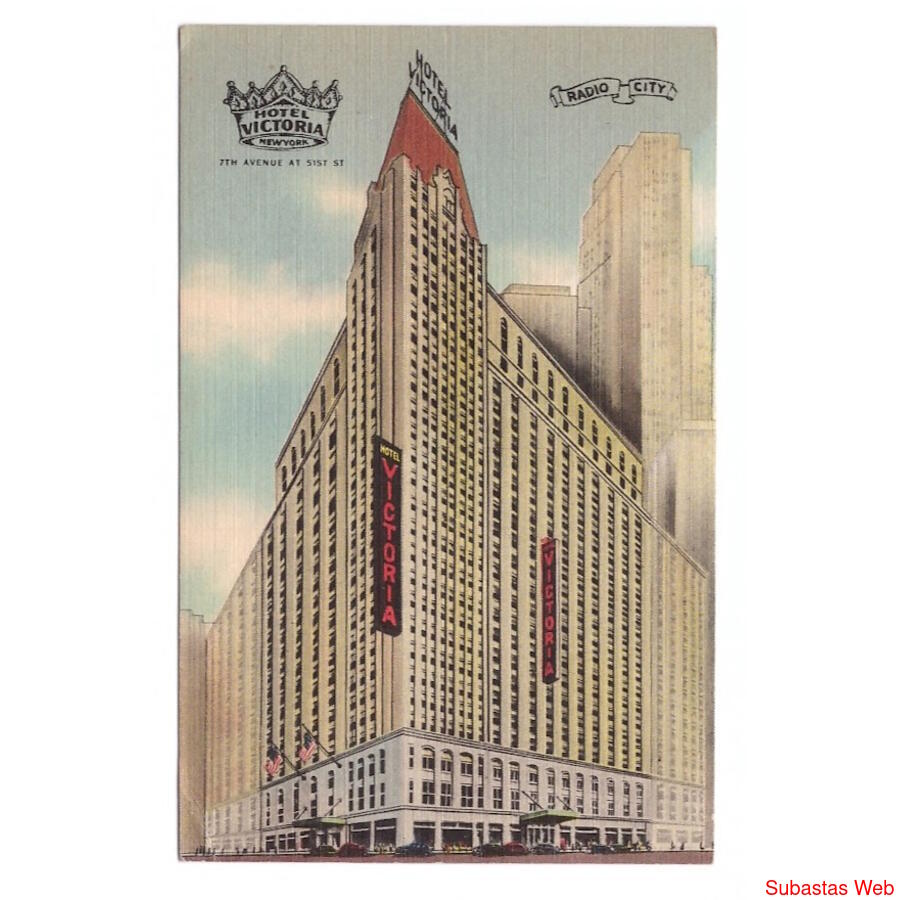 USA. New York. Hotel Victoria. Where Radio City meets Time S