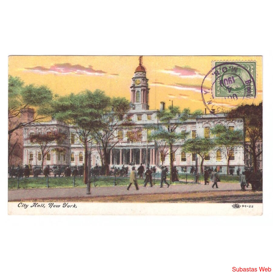 USA. New York. City Hall. 1909.