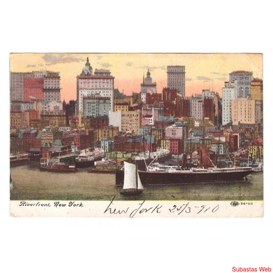 USA. New York. Riverfront. 1910.