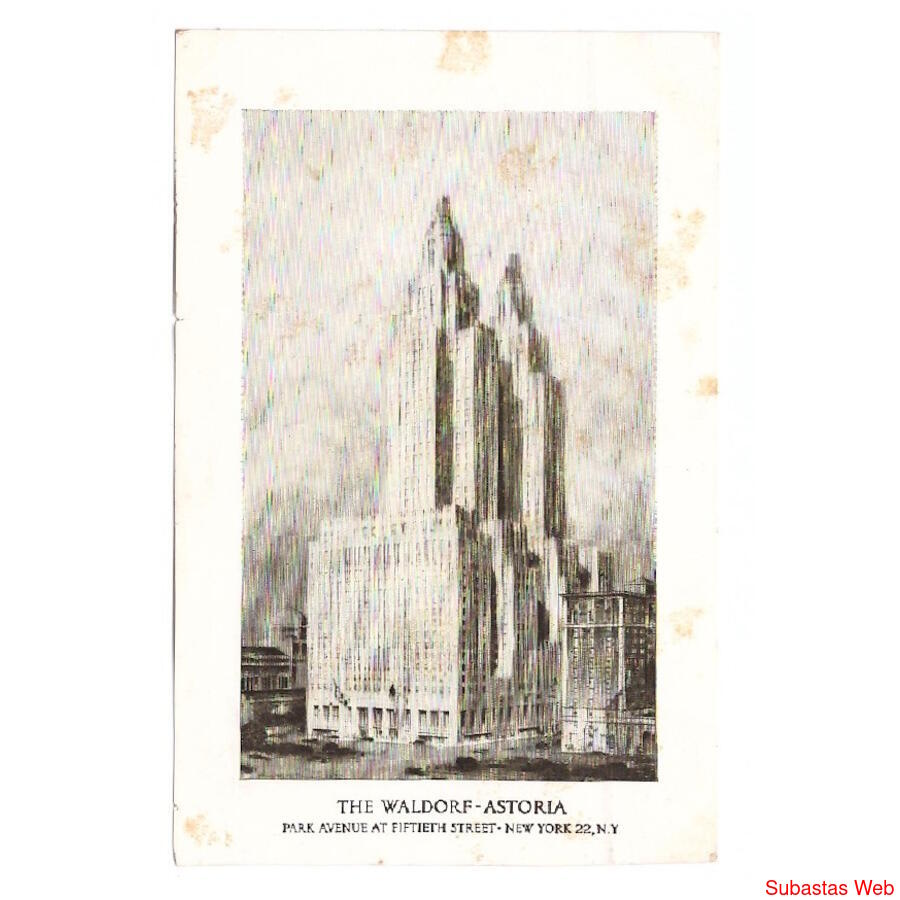 USA. New York. The Waldorf-Astoria. Park Avenue at Fiftieth 