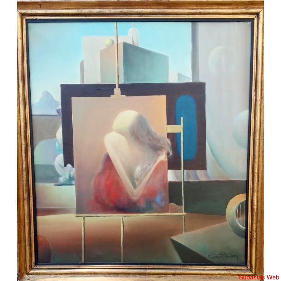Juan Giardinieri.  Oleo.  Original.