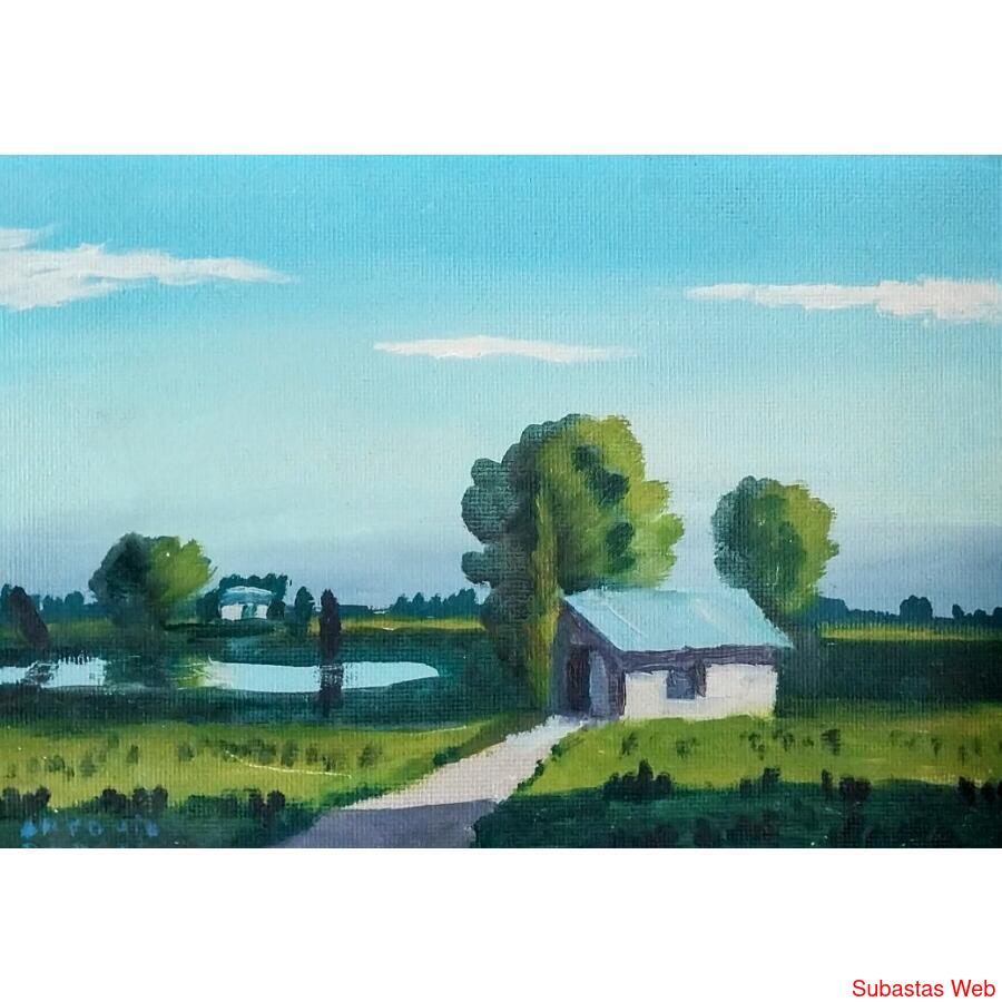 Antonio Parodi.  Oleo.  Original.